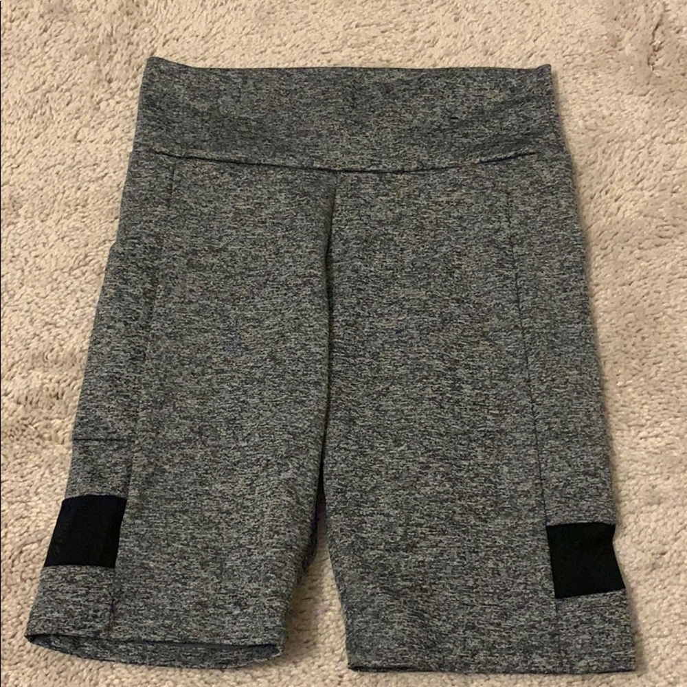 grey biker shorts